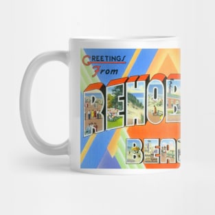 Greetings from Rehoboth Beach, Delaware - Vintage Large Letter Postcard Mug